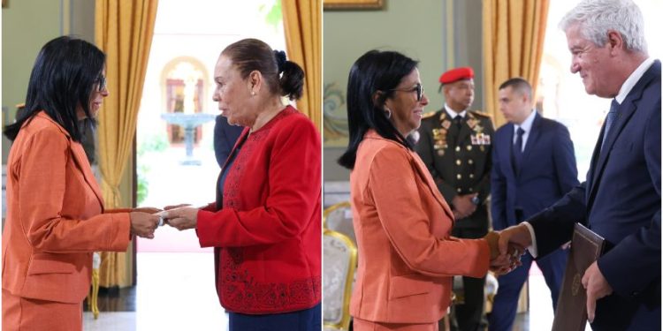Embajadores de Portugal, Surinam y Nicaragua presentaron credenciales a Delcy Rodríguez