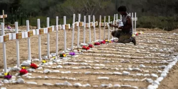 La grave situación funeraria tras terremotos