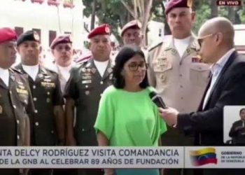Delcy reconoce labor de la GNB en acto de aniversario