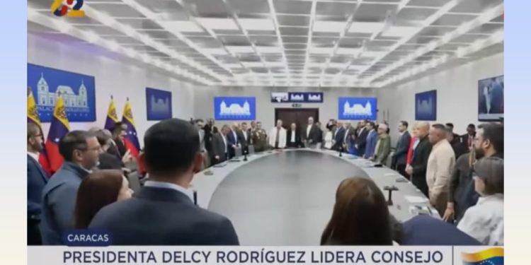 Delcy se reuniò con el Consejo de Ministros para planes de acción tras terremotos