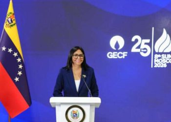 Delcy Rodríguez participó virtualmente en la VIII edición del Foro de Países Exportadores de Gas que se realiza en Moscú